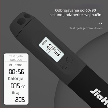 Prilagodljivo teža švihadla sa čeličnim užetom i brojačem za fitness treninge