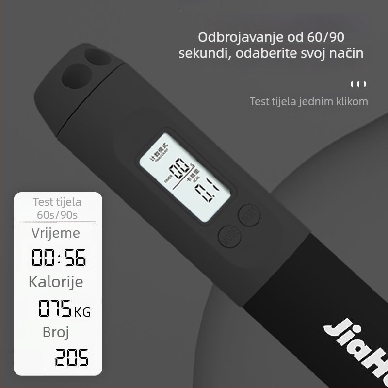 Prilagodljivo teža švihadla sa čeličnim užetom i brojačem za fitness treninge