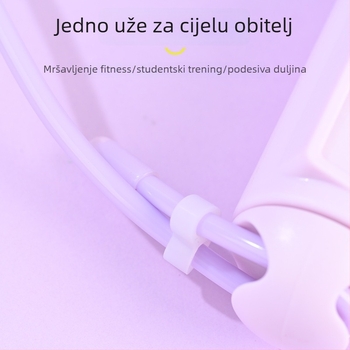 Prilagođeno odraslo preskakanje užetom s pametnim brojačem i podesivom duljinom; dostupne boje: ljubičasta, ružičasta i plava