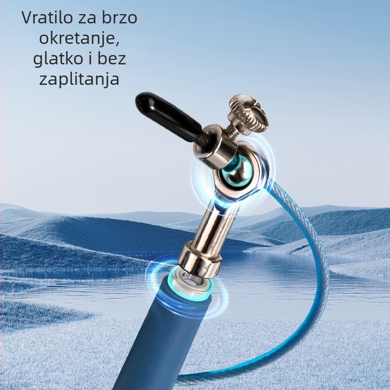 FT909 čelično užad za preskakanje s ležajevima, 3 m, za fitness trening