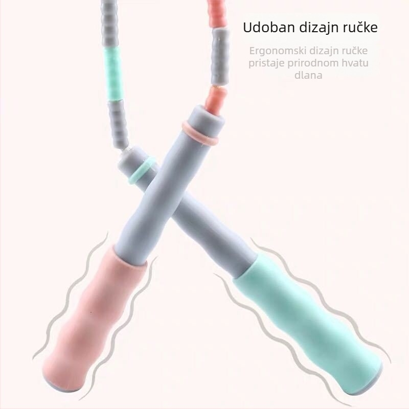 PU užad za preskakanje za djecu – podesiva duga užad za početnike i grupne treninge