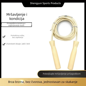 Švihadlo s ležajevima, makaron bojama, pamukovo uže, podesivo za učenike