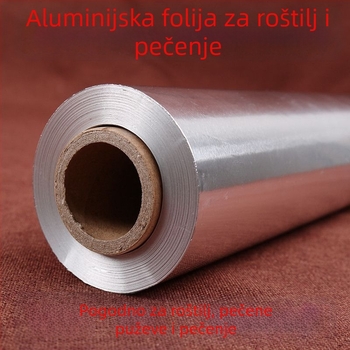 Deblja aluminijska folija za roštiljanje i pečenje, kućna uporaba, papir za pečenje prehrambene kvalitete za pečenje mesa i slatkog krumpira