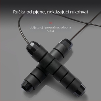 Težinsko užad za preskakanje, duljine 2,8 m, s čeličnim jezgrom