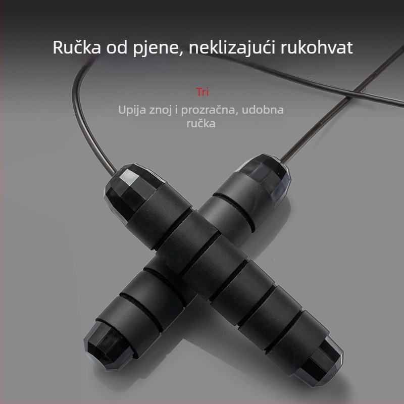 Težinsko užad za preskakanje, duljine 2,8 m, s čeličnim jezgrom