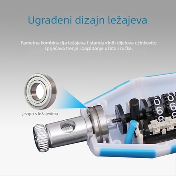 Švihadlo za fitness s gumiranim drškama, čeličnim jezgrom i PVC užetom, s funkcijom brojanja