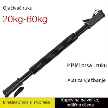 Uređaj za jačanje snage ruke i trening prsnih mišića, spravica sa oprugom, 20–60 kg, čelik od opruge