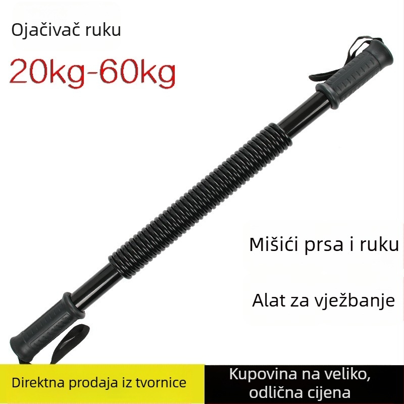Uređaj za jačanje snage ruke i trening prsnih mišića, spravica sa oprugom, 20–60 kg, čelik od opruge