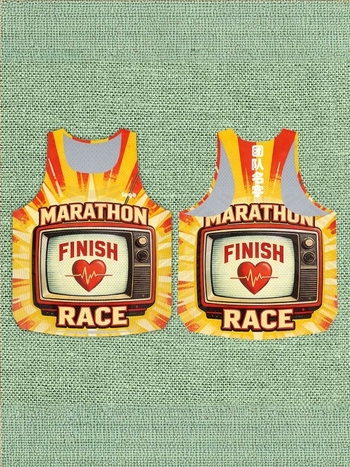 Muški maratonski prsluk, prilagodljiv, brzo se suši, prozračan za trčanje i trening u timskim natjecanjima