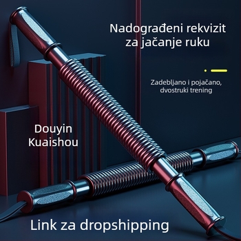 Uređaj za jačanje snage ruke s oprugom – za kućnu upotrebu, trening hvata i mišića prsnog koša