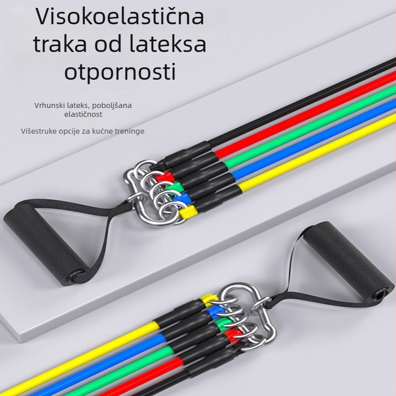 Multifunkcionalni set otpornih užadi za istezanje mišića i trening snage – kućna fitness oprema