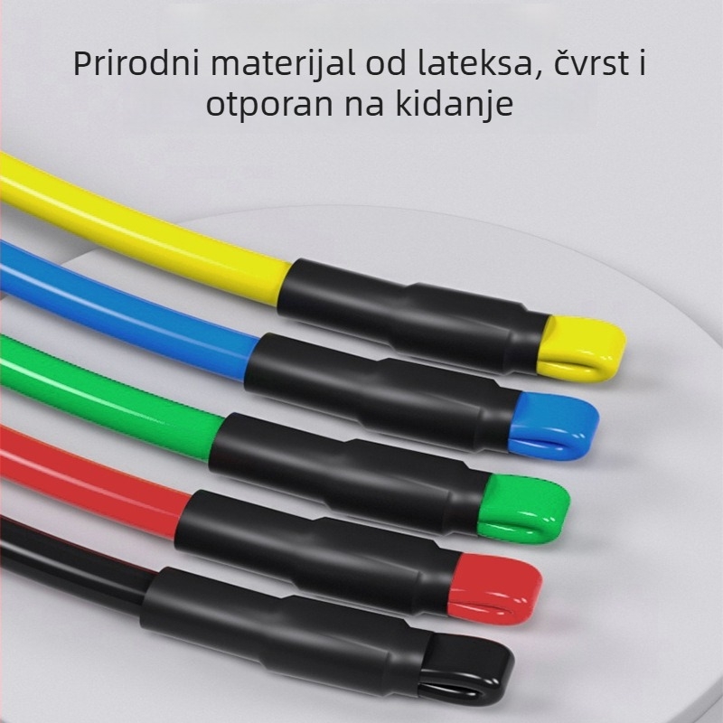 Multifunkcionalni set otpornih užadi za istezanje mišića i trening snage – kućna fitness oprema