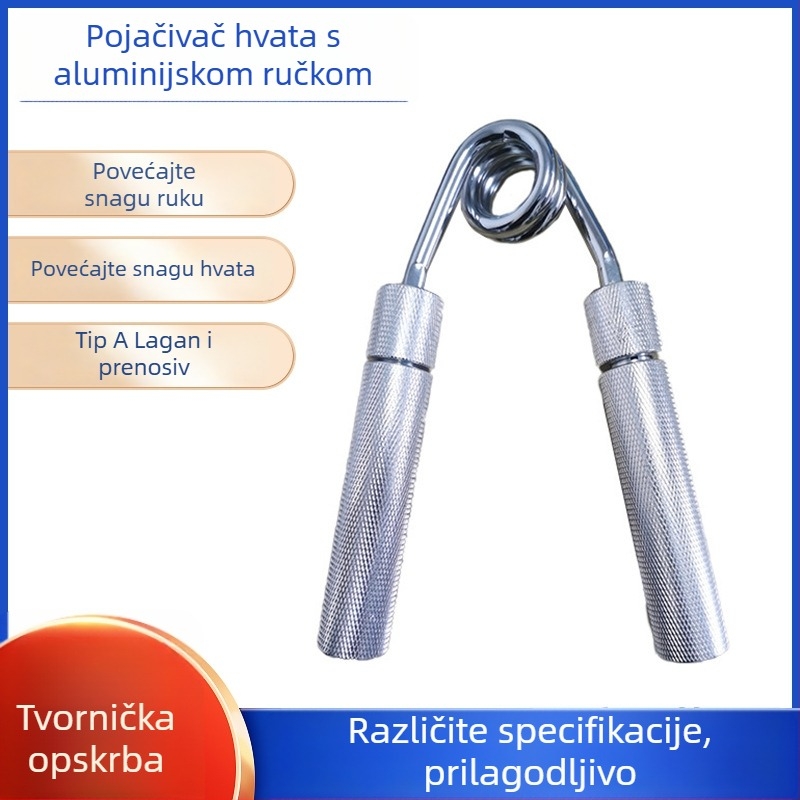 Prilagodljiv uređaj za jačanje hvata od aluminijske legure s aluminijskim držačima – treniranje snage ruke i rehabilitacija