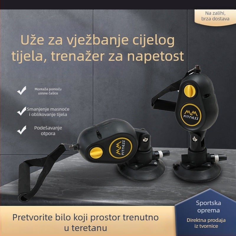 Limele Uređaj za trening s užetom za kućni fitness – Pilates i rastezanje uz usisne čašice
