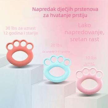 Dječji prstenovi za uhvat za poboljšanje izdržljivosti prstiju i kontrole zgloba, dizajnirani za poboljšanje slabog pisanja