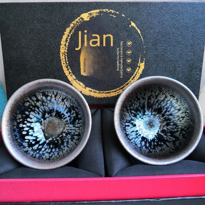 Autentična Jianyao šalica za čaj s velikom zdjelom Jian Kiln, ručno izrađena keramika s glazurom kapljica ulja