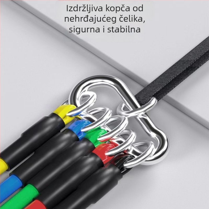 11-dijelni set elastičnih traka za kućnu fitness opremu i proširenje prsnog koša