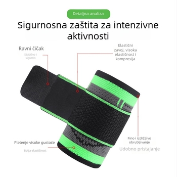 Prozračni pleteni zaštitnik zgloba za otvorene sportove, lagana zaštita zgloba za dizanje težina i košarku