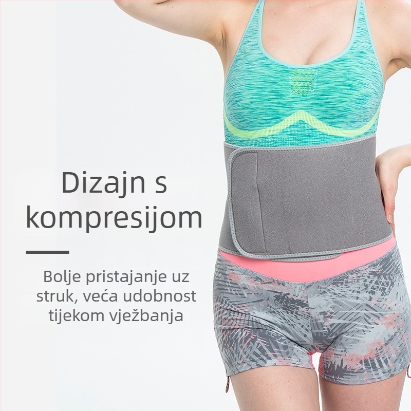 Prozračna pojasnica za fitness – podrška i oblikovanje struka, zaštita struka pri dizanju i čučnjevima