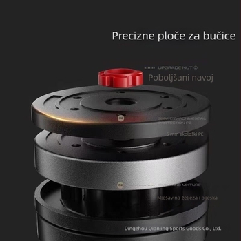 Qianjing gumirane diskove za bućice i šipku, univerzalni promjer otvora, 1–3 kg, fitness dodatna oprema