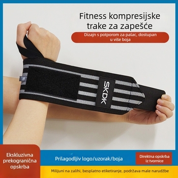 Zapešće za trening – podrška pri dizanju, otporno na klizanje i habanje, unisex