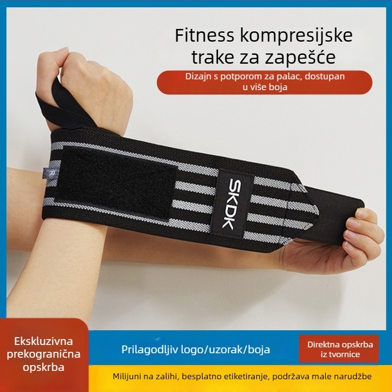 Zapešće za trening – podrška pri dizanju, otporno na klizanje i habanje, unisex