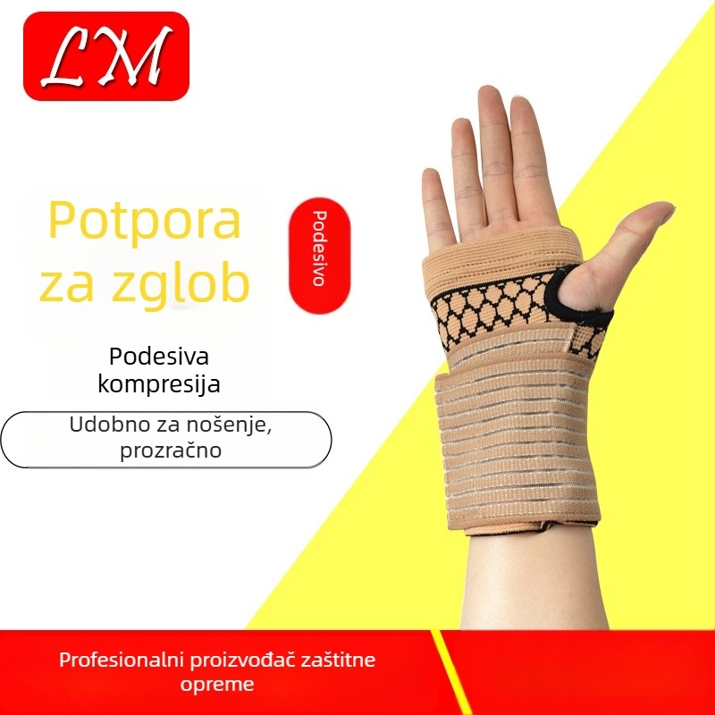 Pletena kompresijska zaštita dlana i zgloba za trening