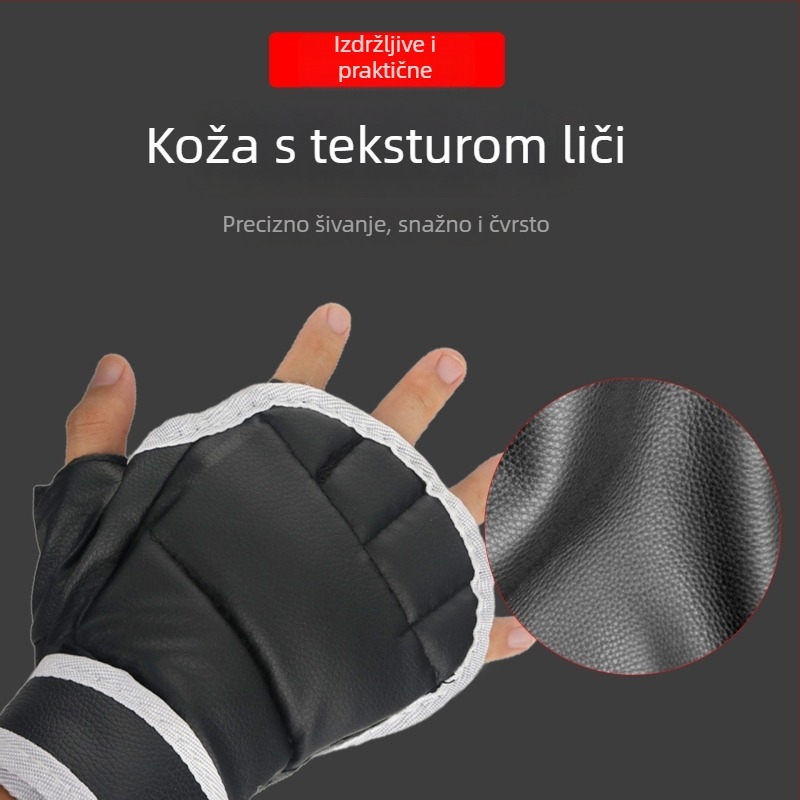Rukavice za trening boksa, Split-Knuckle, s djelomično otvorenim prstima, za sandbag i sanda