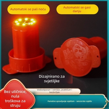 2026 Crveni LED fenjer s daljinskim upravljačem za vanjski balkon