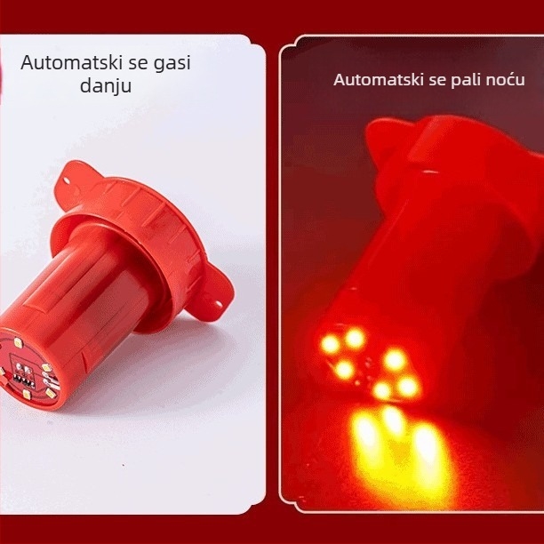 2026 Crveni LED fenjer s daljinskim upravljačem za vanjski balkon