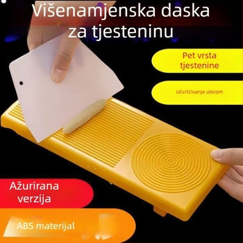 Višenamjenska kućna ploča za tijesto za mijesanje tijesta i oblikovanje tjestenine u oblike ribe, školjke i mačjih ušiju