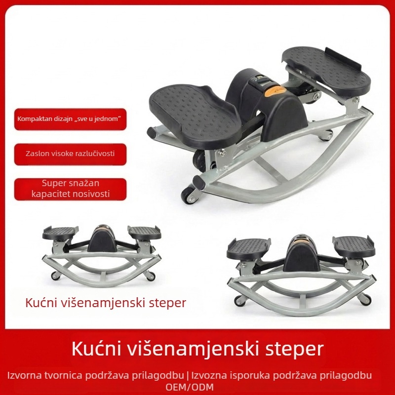 Kompaktni višenamjenski pedalni trenažer s zaslonom, nosivost do 180 kg, za kućnu upotrebu