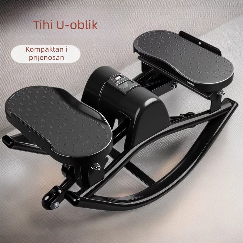 Kućni fitness stepper s niskim udarnim učinkovom, s pomičnim pedalama za ravnotežu i jačanje nogu