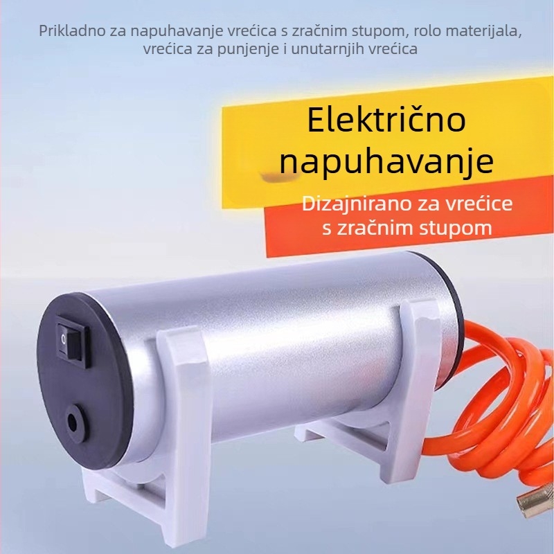 Prijenosni električni napuhivač za mjehurične stupce i zračne stupce – kompaktna pumpa za logističku ambalažu