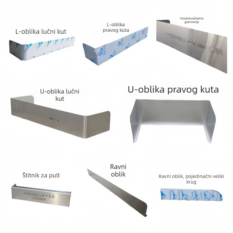 Prilagođeni panel od nehrđajućeg čelika za prednji pult – za mliječni čaj, kafiće i brzu hranu – višefunkcionalni visokokvalitetni bar-pult panel