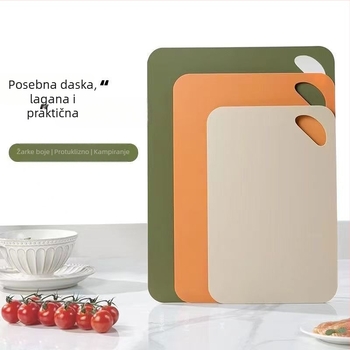 Dvostrana PP ekološka daska za rezanje za kućnu upotrebu, tanka daska za rezanje, prijenosna vanjska daska za voće, plastična daska za rezanje