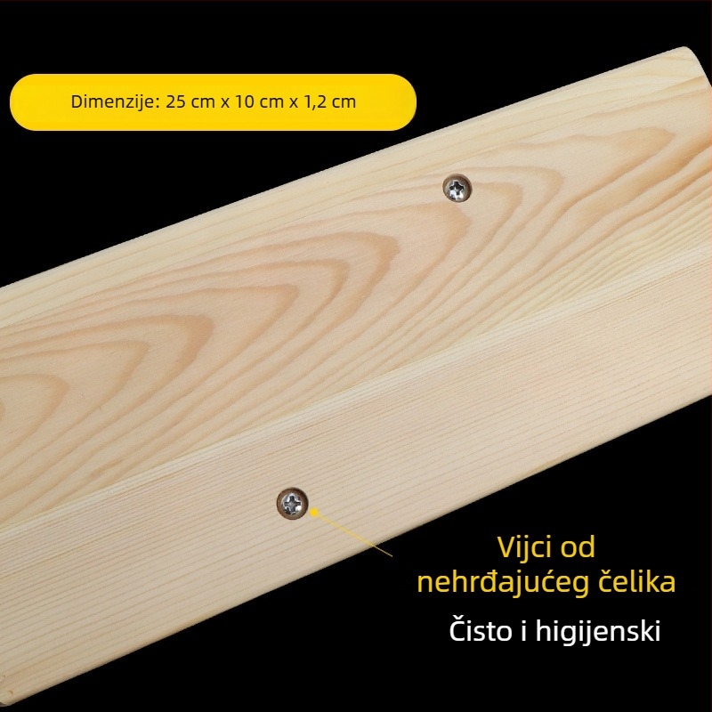 Drvena ploča za tijesto za nožem rezane rezance, kuhinjski dodatak