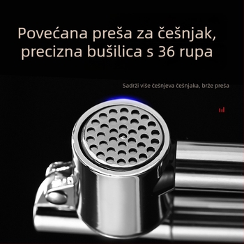 Lis za češnjak od nehrđajućeg čelika – ručni lis za češnjak, višenamjenski kuhinjski alat