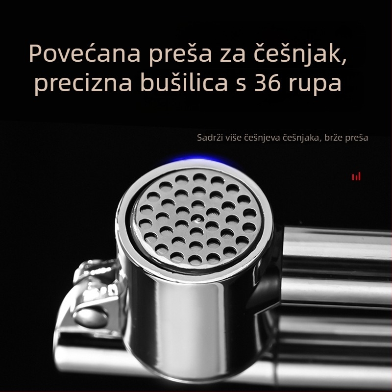 Lis za češnjak od nehrđajućeg čelika – ručni lis za češnjak, višenamjenski kuhinjski alat