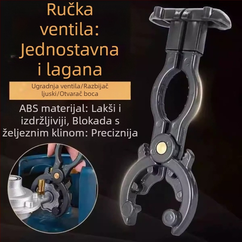 Poseban ključ za reduktor tlaka plinske boce, kliješta za učvršćivanje i otpuštanje