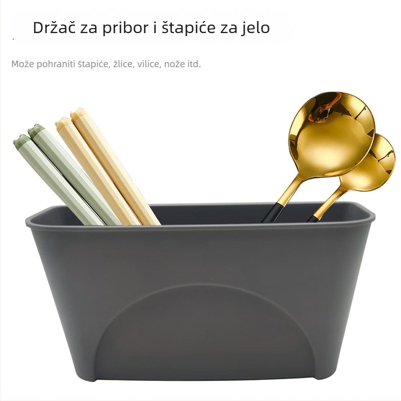 Plastično korito za odvodnju na kuhinjskom pultu za pranje povrća