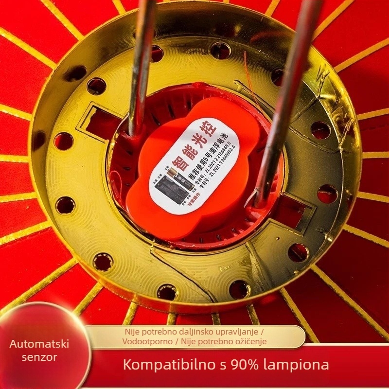 2026 novi crveni LED fenjer, baterijsko napajanje, za vanjsku dekoraciju, vodootporan