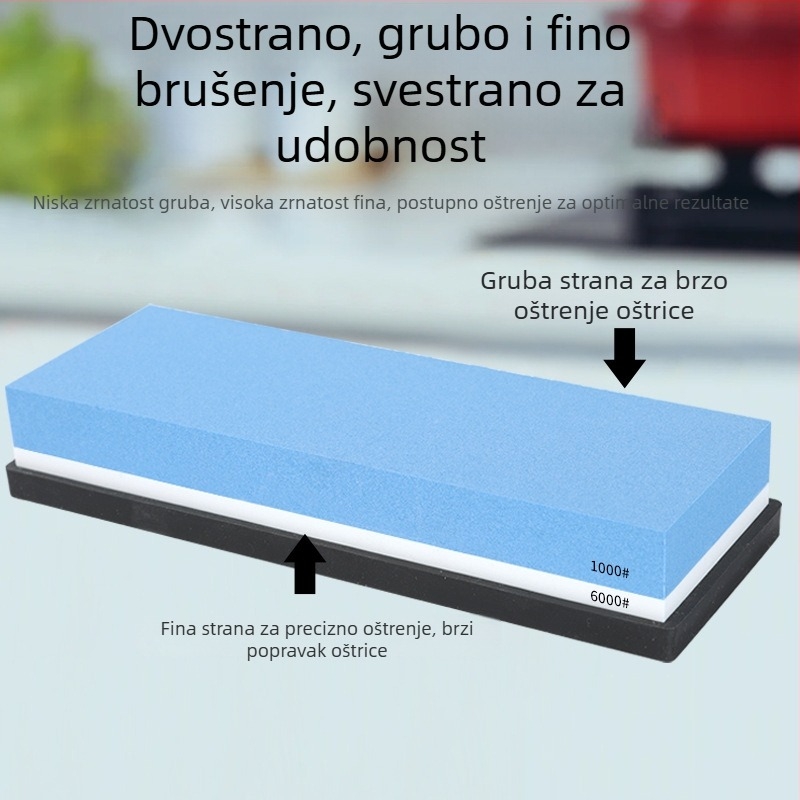 Set kamenja za oštrenje noževa od bijelog korunda