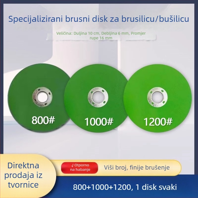 Disk za kutnu brusilicu za oštrenje alata i poliranje metala