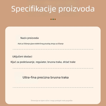 Alat za oštrenje i čišćenje glave električnih klipera