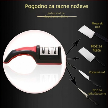 Novi model kućnog oštrenja noževa, brz oštrač noževa, kuhinjski trostupanjski kamen za oštrenje, ručni prenosni alat za oštrenje