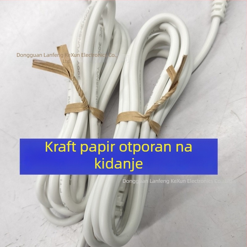 Kraft papir vezica za pakiranje hrane, žičano pričvršćivanje, duljina 30 cm, 1000 kom
