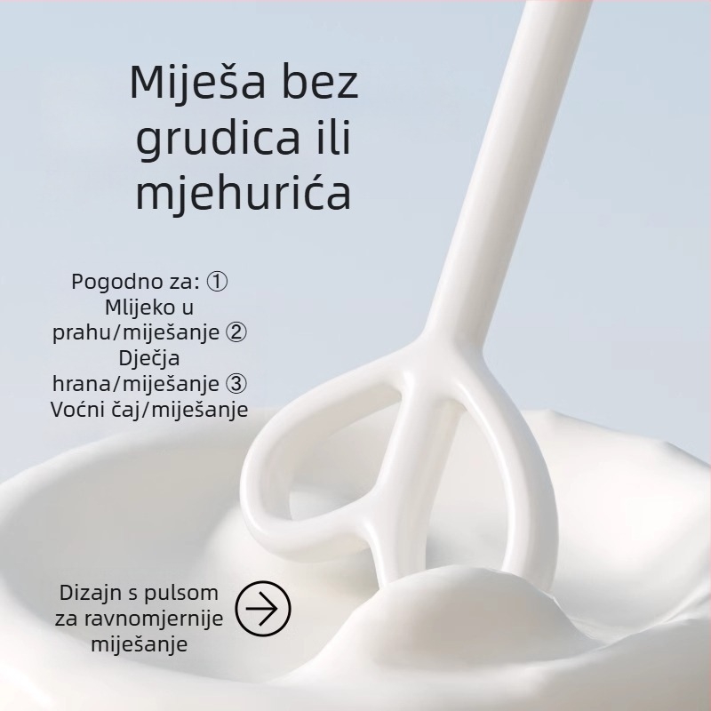 Električni miješalac za dojenčje mlijeko u prahu, štapić za miješanje bez grudica