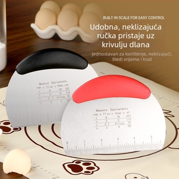 Nehrđajući čelik: spatula za tortu, nož za kremu i scraper za pečenje za kolače i parene peciva