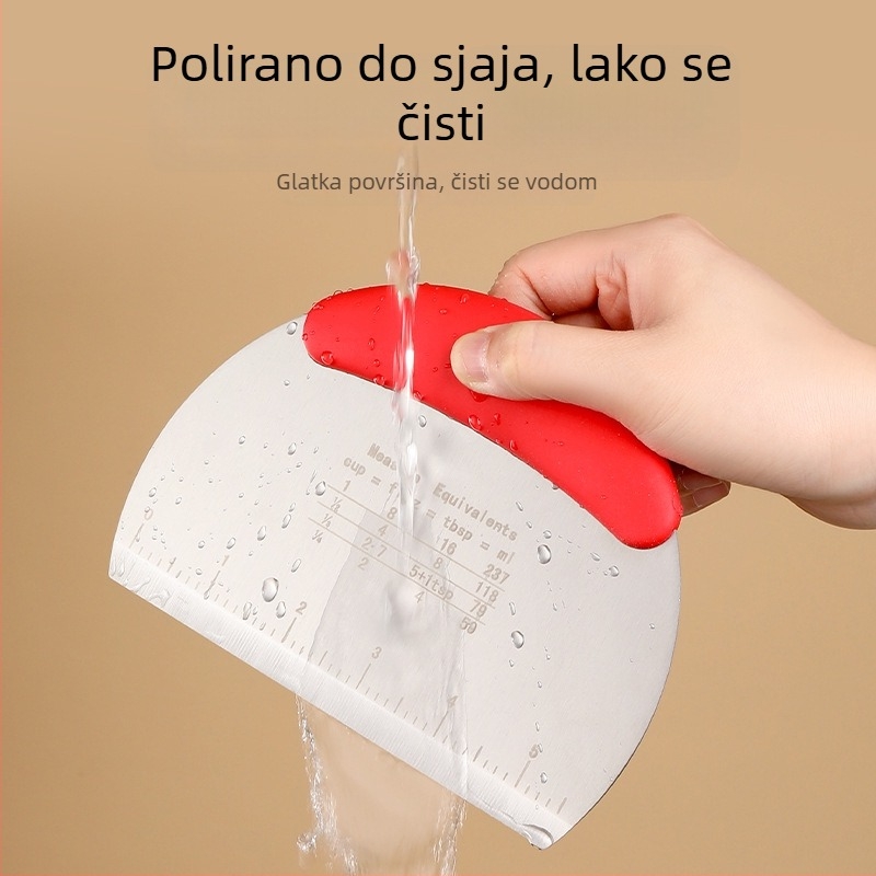 Nehrđajući čelik: spatula za tortu, nož za kremu i scraper za pečenje za kolače i parene peciva
